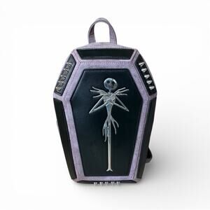 NWT Boxlunch Jack Skellington Coffin Mini Backpack - Nightmare Before Christmas